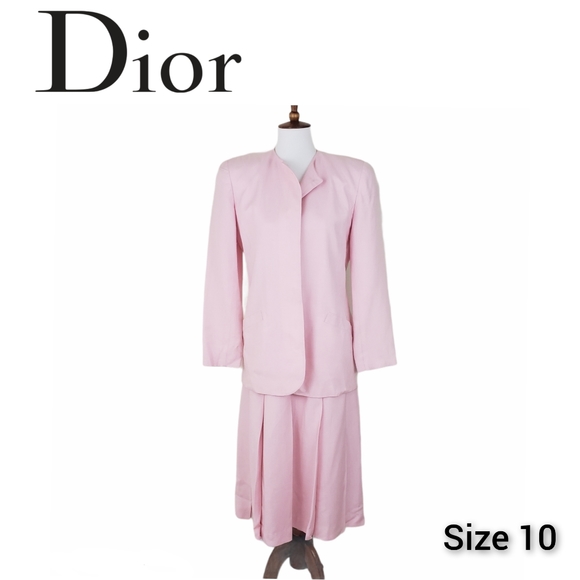 Christian Dior Pink Suit Skirt Vintage Size 10